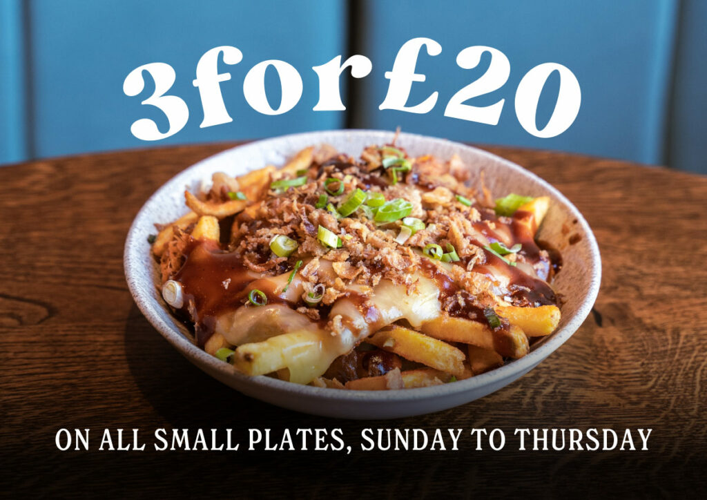 3 Small plates for £20